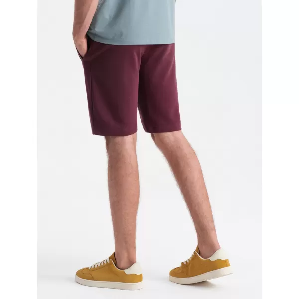  Pánské kraťasy OMBRE OM-SRBS-0149 MAROON 