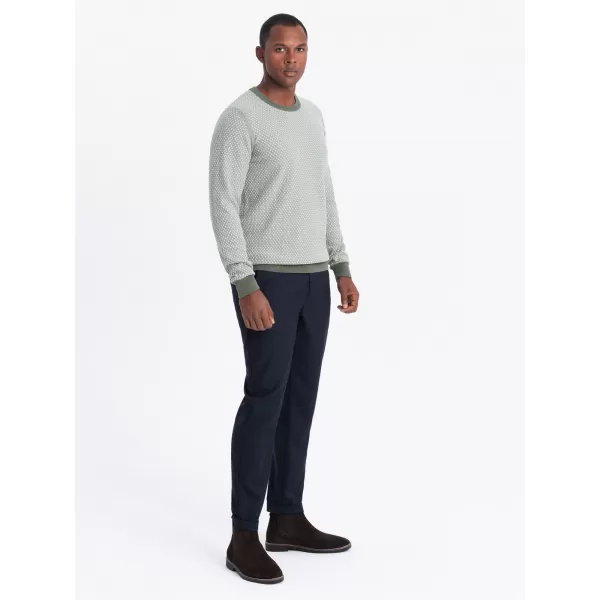  Pánský svetr OMBRE OM-SWSW-0111 GREEN 