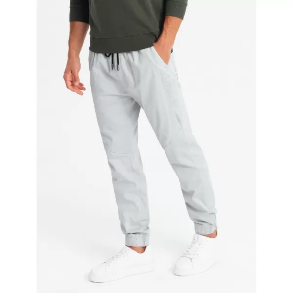  Pánské tepláky OMBRE OM-PAJO-0202 LIGHT GREY 