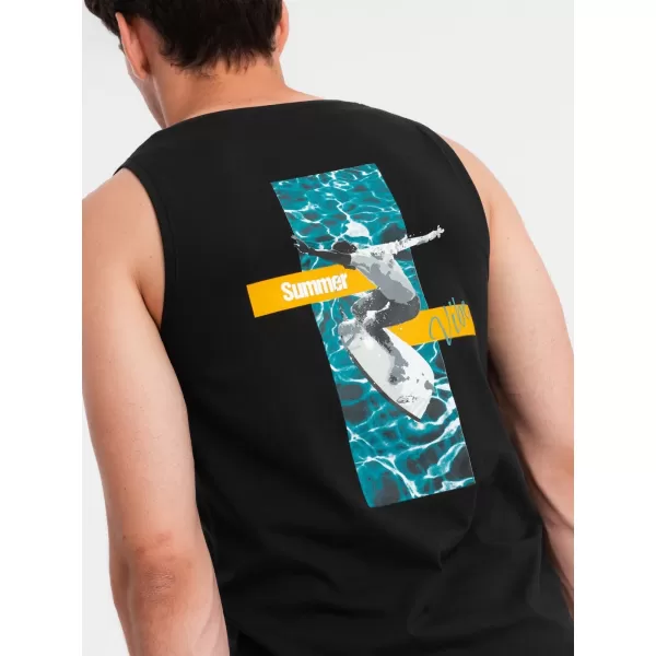  Pánské tílko OMBRE OM-TSTT-0191 BLACK 