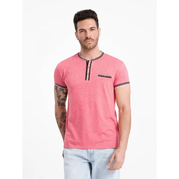  Pánské triko OMBRE OM-TSCT-0175 RED 