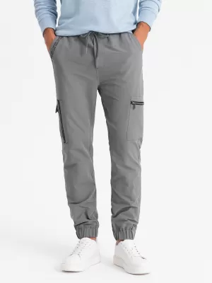 Pánské tepláky OMBRE OM-PAJO-0200 GREY