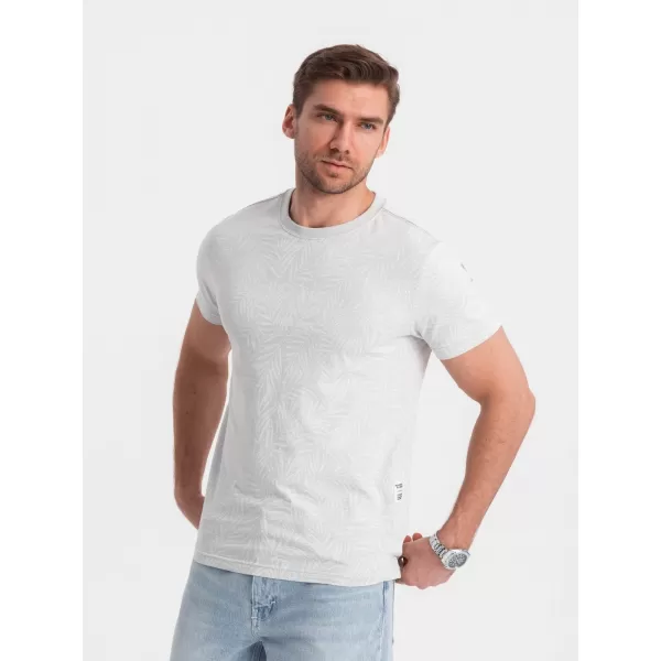  Pánské triko OMBRE OM-TSFP-0182 GREY 