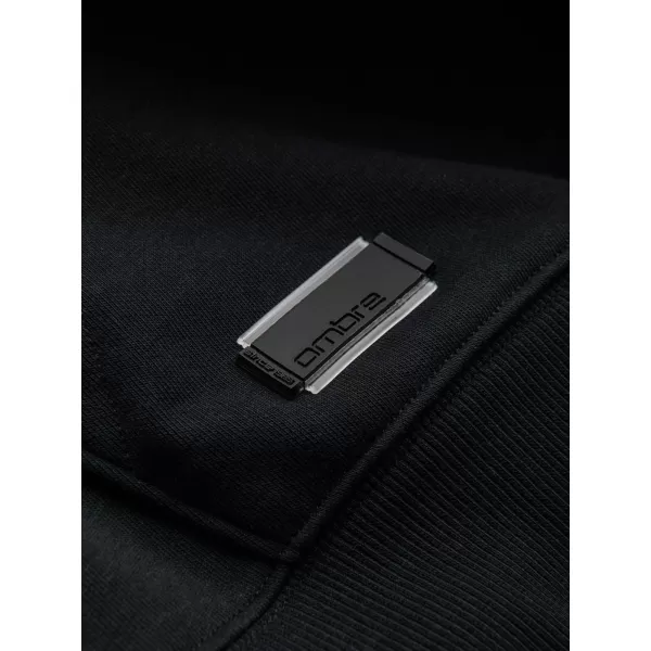  Pánská mikina OMBRE OM-SSBN-0161 BLACK 
