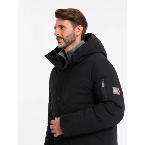  Pánská bunda OMBRE OM-JALJ-0202 BLACK 
