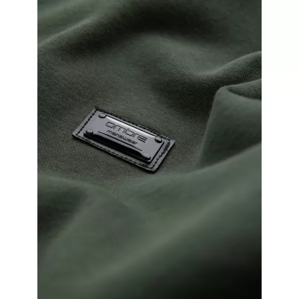  Pánská mikina OMBRE OM-SSNZ-0136 DARK GREEN 