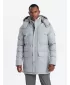 Pánská bunda OMBRE OM-JALJ-0217 LIGHT GREY MELANGE