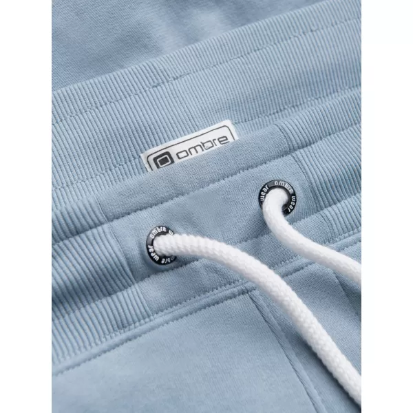  Pánské tepláky OMBRE OM-PABS-0206 LIGHT BLUE 