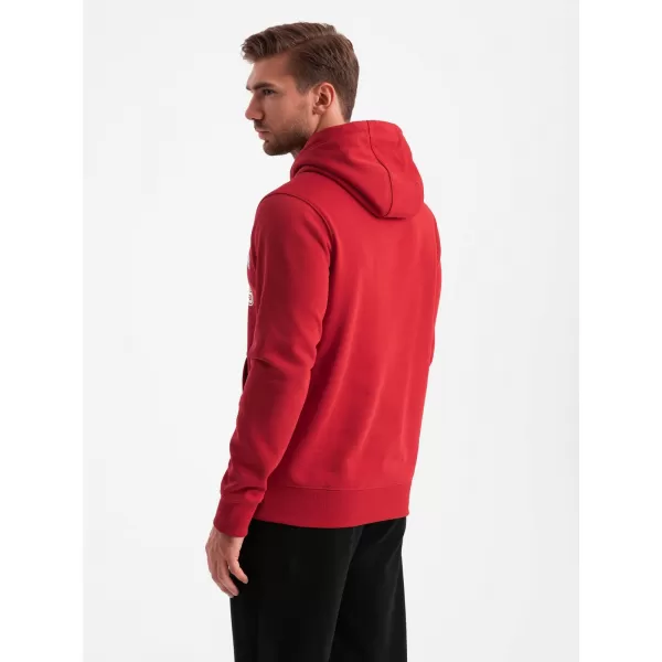  Pánská mikina OMBRE OM-SSPS-0143 RED 