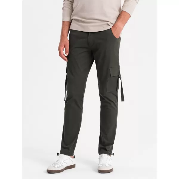  Pánské kalhoty OMBRE OM-PACG-0197 GRAPHITE 