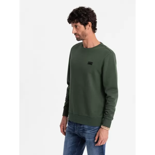  Pánská mikina OMBRE OM-SSNZ-0136 DARK GREEN 