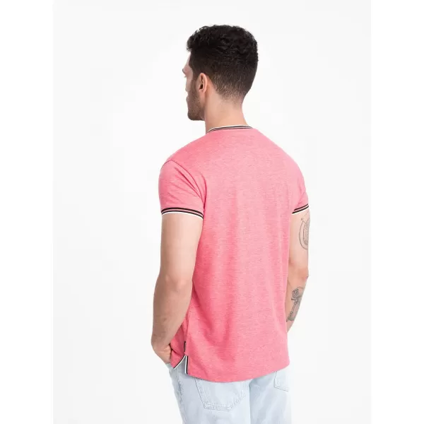  Pánské triko OMBRE OM-TSCT-0175 RED 