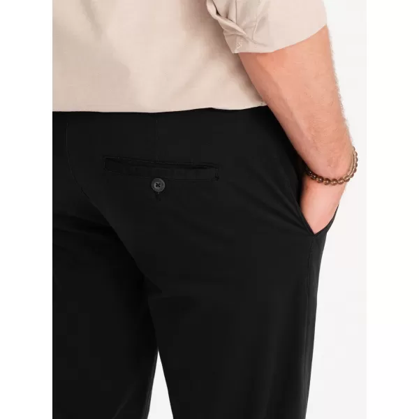  Pánské kalhoty OMBRE OM-PACP-0118 BLACK 