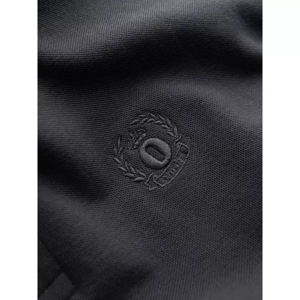  Pánské triko s límečkem OMBRE OM-POBS-0100 GRAPHITE 