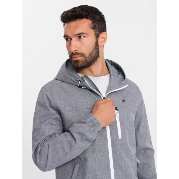  Pánská bunda OMBRE OM-JANP-0136 GRAY 