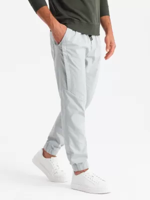 Pánské tepláky OMBRE OM-PAJO-0202 LIGHT GREY