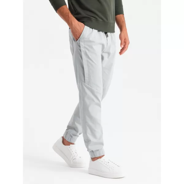  Pánské tepláky OMBRE OM-PAJO-0202 LIGHT GREY 