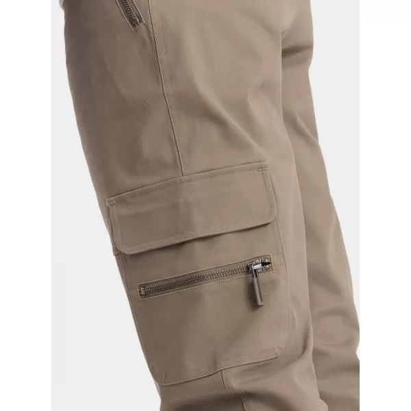 Pánské kalhoty OMBRE OM-PACG-0204 KHAKI 