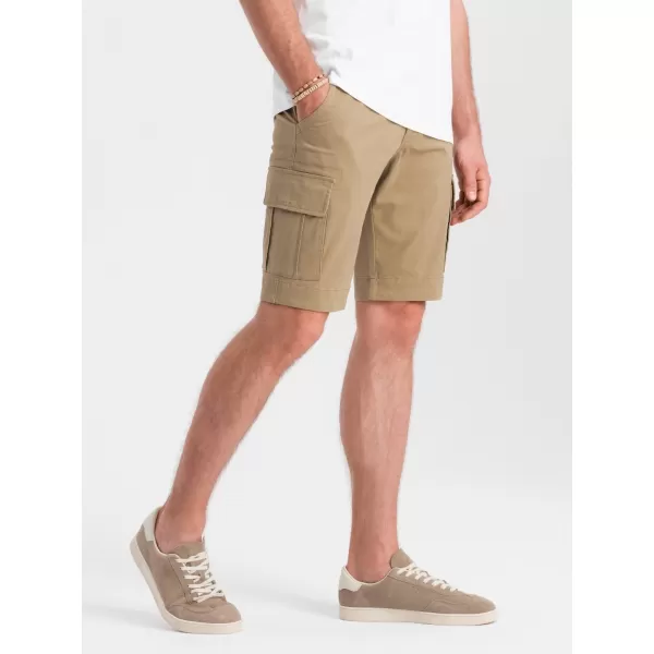  Pánské kraťasy OMBRE OM-SRCG-0133 SAND 