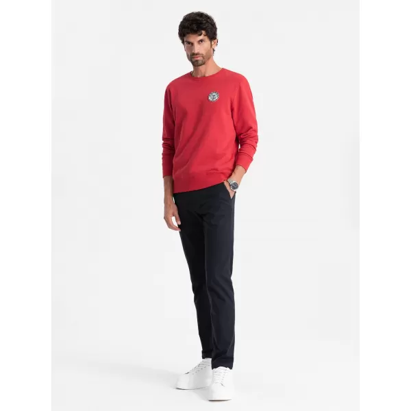  Pánská mikina OMBRE OM-SSNZ-0134 RED 