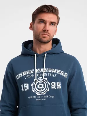 Pánská mikina OMBRE OM-SSPS-0143 NAVY BLUE