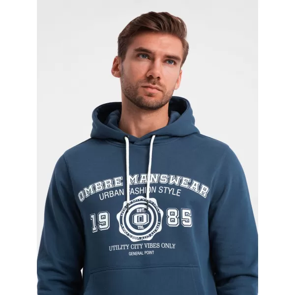  Pánská mikina OMBRE OM-SSPS-0143 NAVY BLUE 