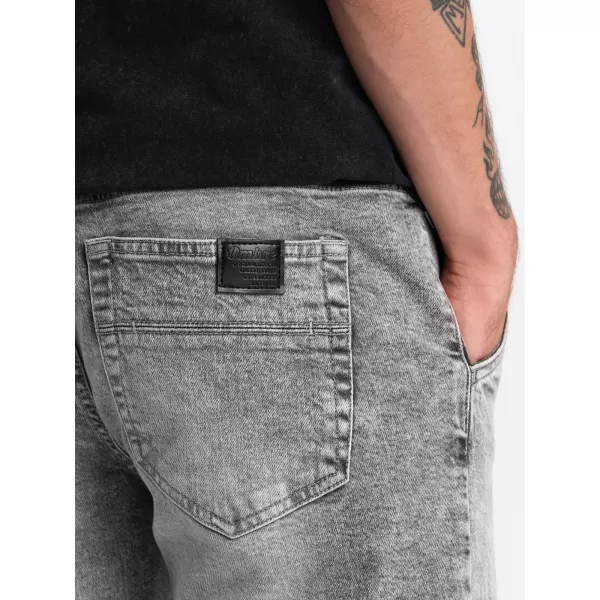  Pánské džíny OMBRE OM-PADJ-0150 LIGHT GREY 