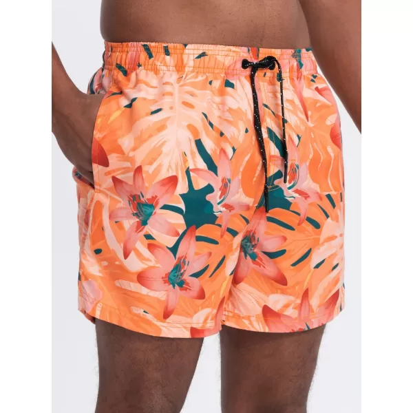  Pánské koupací kraťasy OMBRE OM-SRBS-0140 ORANGE 