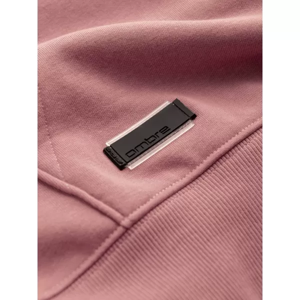  Pánská mikina OMBRE OM-SSBN-0161 DARK PINK 