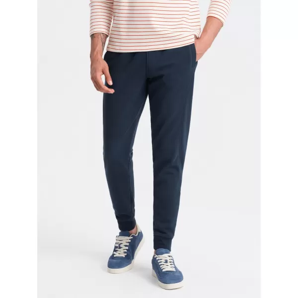  Pánské tepláky OMBRE OM-PABS-0174 NAVY BLUE 