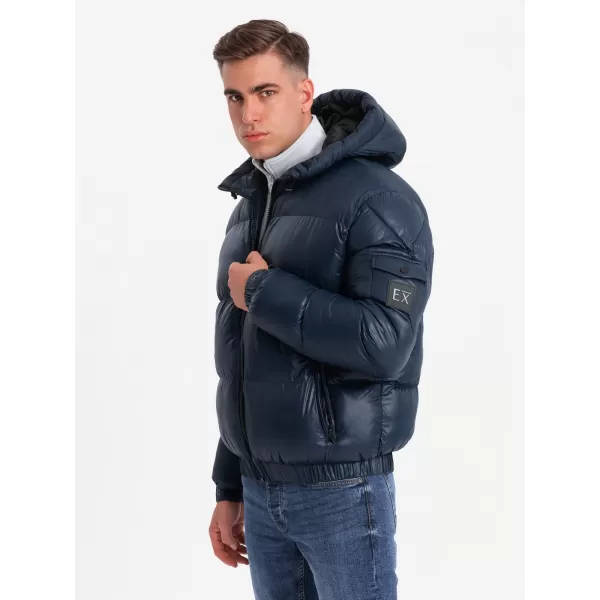  Pánská bunda OMBRE OM-JAHP-0207 NAVY BLUE 