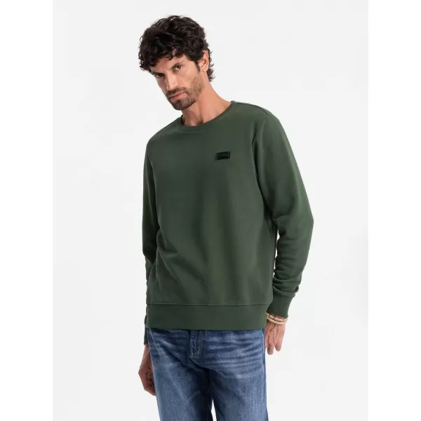  Pánská mikina OMBRE OM-SSNZ-0136 DARK GREEN 
