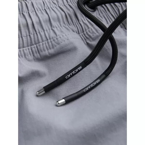  Pánské kalhoty OMBRE OM-PAJO-0135 LIGHT GREY 