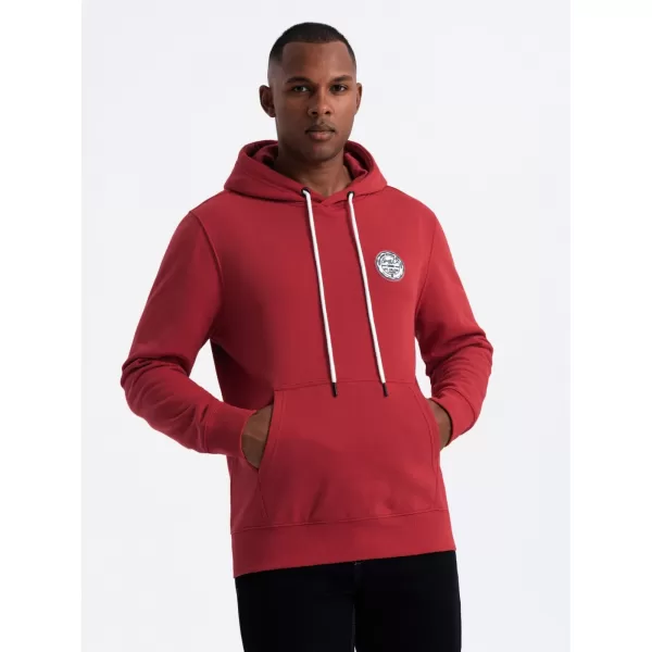  Pánská mikina OMBRE OM-SSNZ-0144 RED 