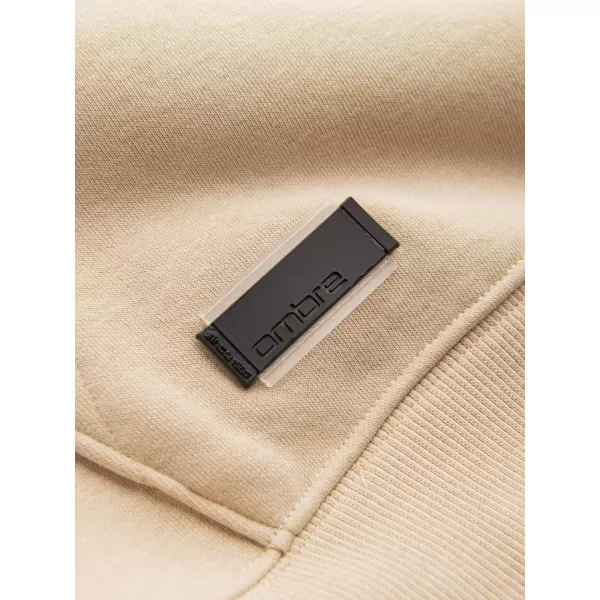  Pánská mikina OMBRE OM-SSBN-0161 BEIGE 