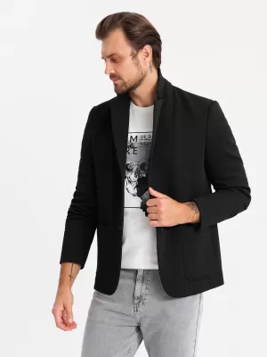 Pánské sako OMBRE OM-BLZB-0133 BLACK