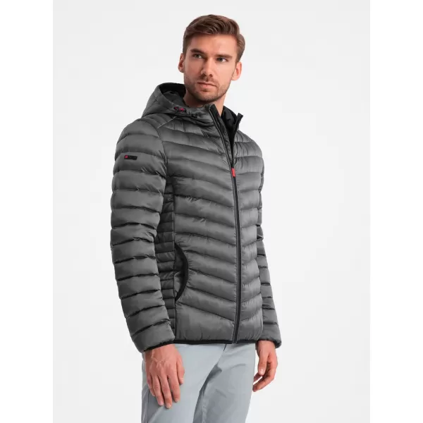  Pánská bunda OMBRE OM-JALP-0180 GRAPHITE 