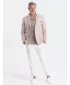 Pánské sako OMBRE OM-BLZB-0128 LIGHT BEIGE