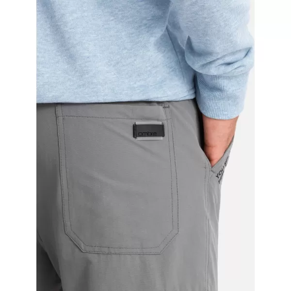  Pánské tepláky OMBRE OM-PAJO-0200 GREY 