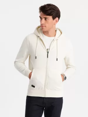 Pánská mikina OMBRE OM-SSBZ-0160 CREAM