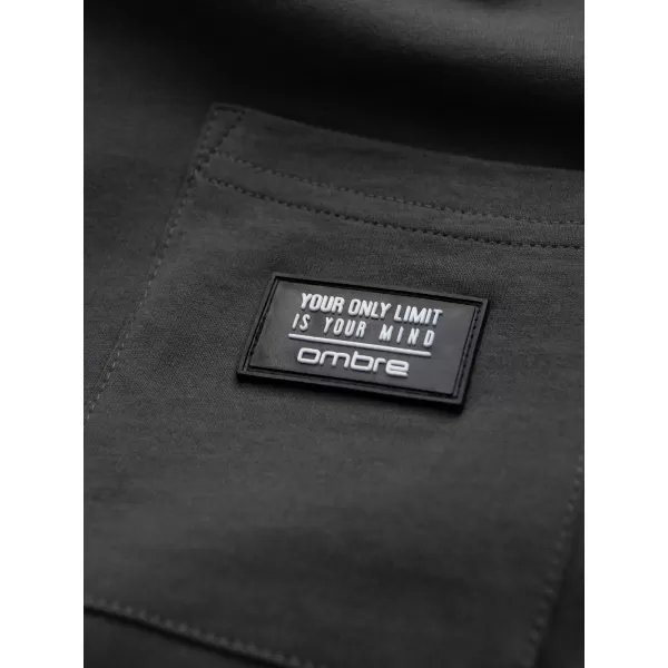  Pánské triko OMBRE OM-TSCT-0109 GRAPHITE 