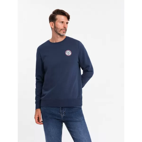  Pánská mikina OMBRE OM-SSNZ-0134 NAVY BLUE 
