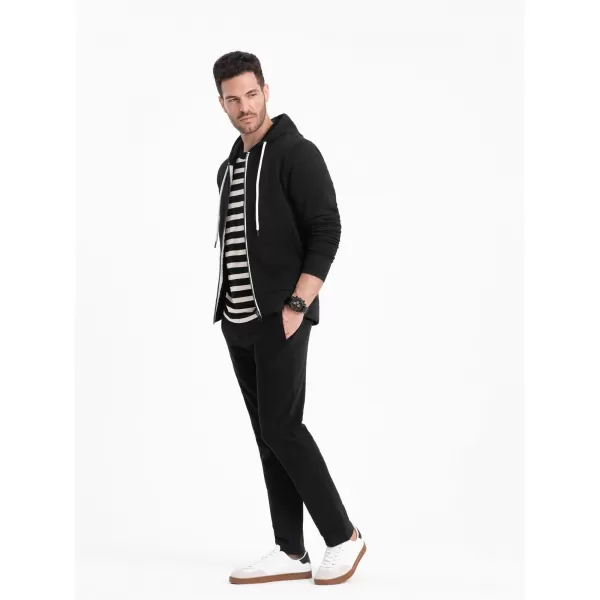  Pánská mikina OMBRE OM-SSBZ-0178 BLACK 