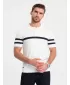 Pánské triko s límečkem OMBRE OM-POSS-0118 WHITE