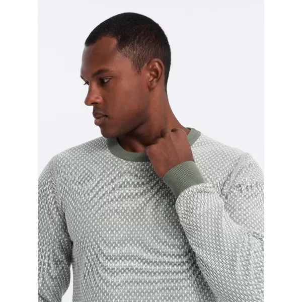  Pánský svetr OMBRE OM-SWSW-0111 GREEN 
