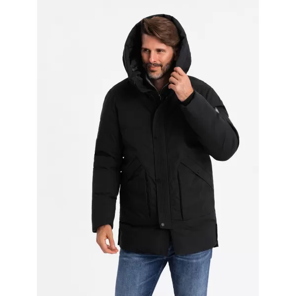  Pánská bunda OMBRE OM-JALJ-0202 BLACK 