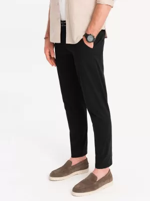 Pánské kalhoty OMBRE OM-PACP-0118 BLACK