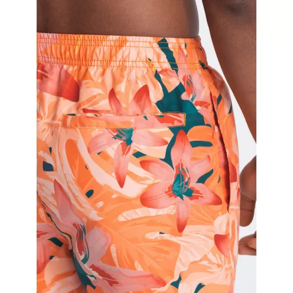  Pánské koupací kraťasy OMBRE OM-SRBS-0140 ORANGE 