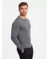 Pánský svetr OMBRE OM-SWBS-0106 GREY MELANGE