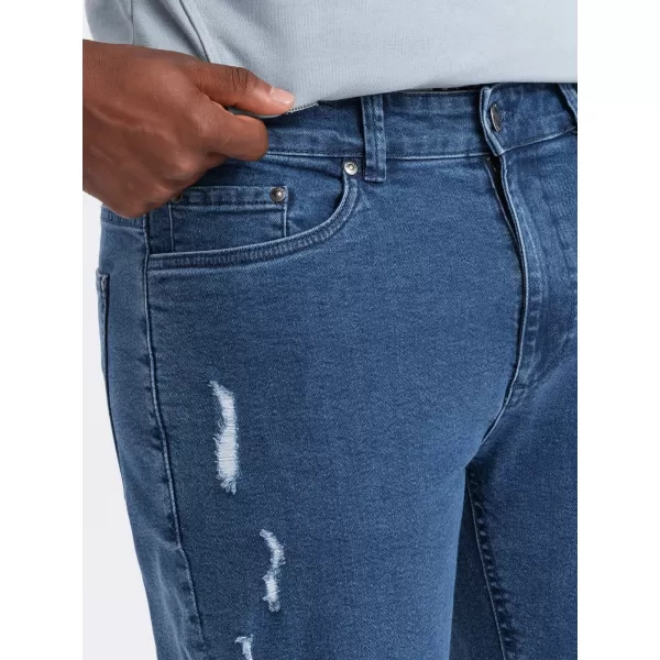  Pánské džíny OMBRE OM-PADP-0163 BLUE 